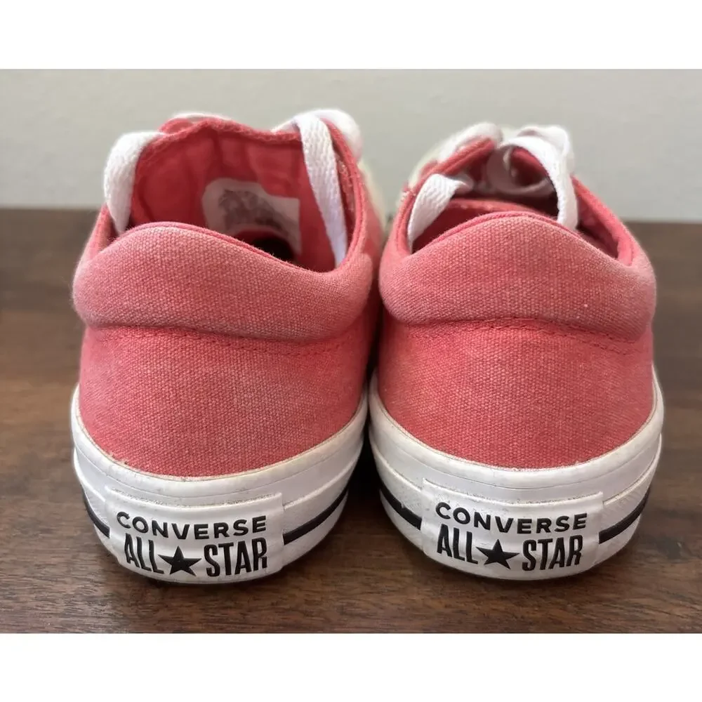 Converse Canvas Pink Coral All Star Chuck Taylor Low US Size 8 Athleisure Summer